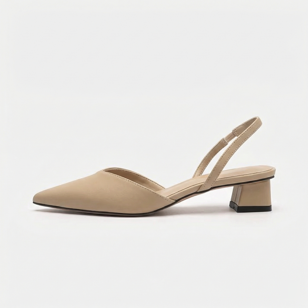 Drune Damen Slingback Pumps Spitz Geschlossen mit Absatz