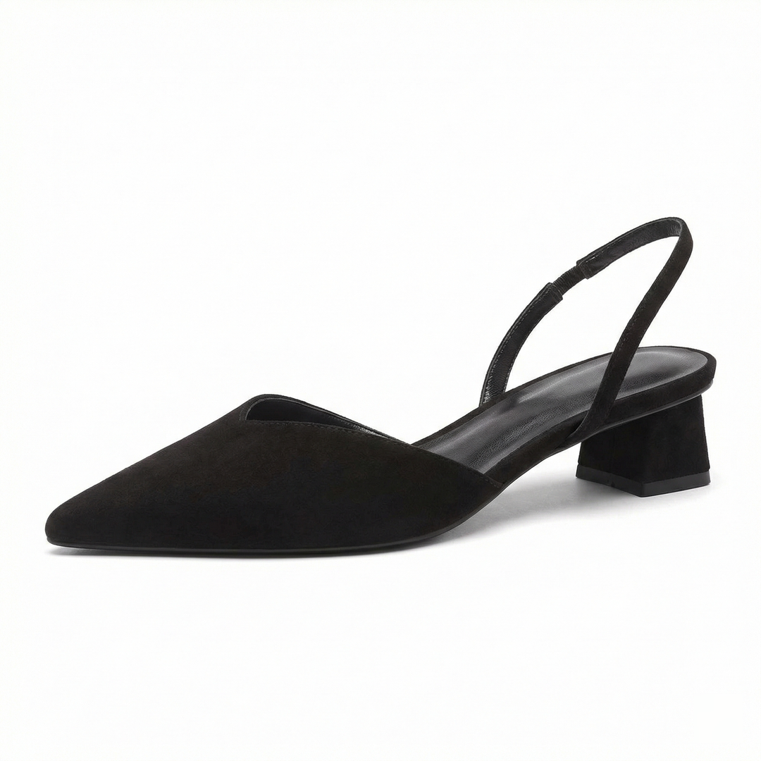 Drune Damen Slingback Pumps Spitz Geschlossen mit Absatz