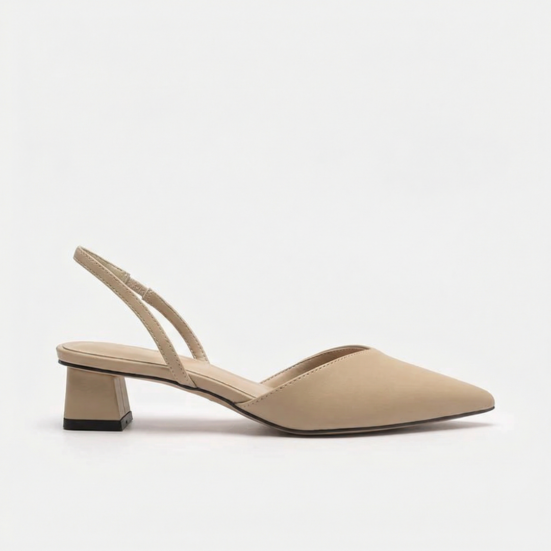 Drune Damen Slingback Pumps Spitz Geschlossen mit Absatz