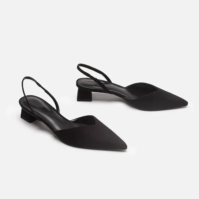 Drune Damen Slingback Pumps Spitz Geschlossen mit Absatz