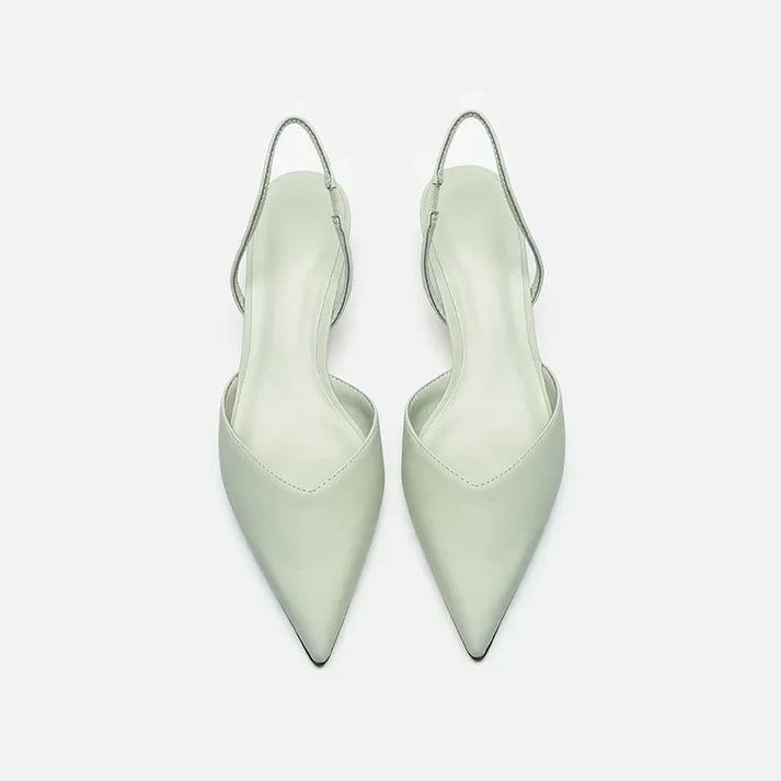 Drune Damen Slingback Pumps Spitz Geschlossen mit Absatz