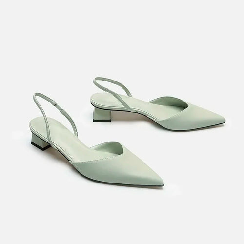 Drune Damen Slingback Pumps Spitz Geschlossen mit Absatz