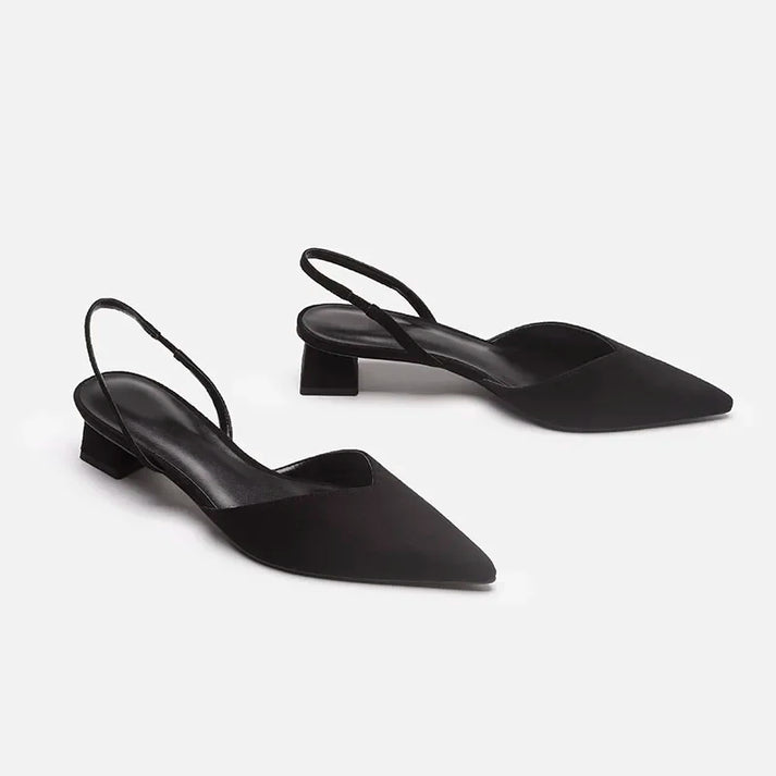 Drune Damen Slingback Pumps Spitz Geschlossen mit Absatz