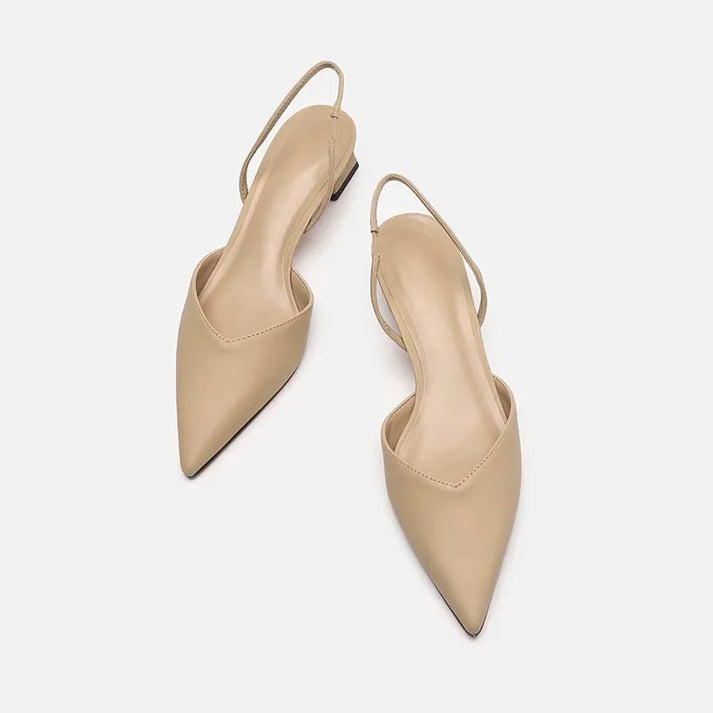 Drune Damen Slingback Pumps Spitz Geschlossen mit Absatz