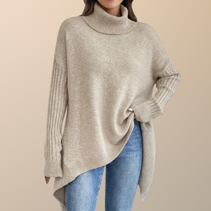 Drune | Eleganter Langer Rollkragenpullover für Damen