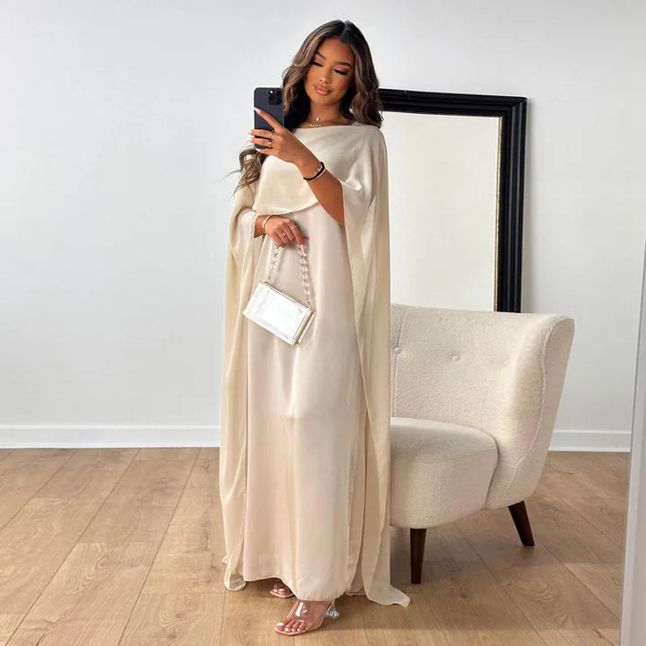 Drune | Elegantes und Luxuriöses Maxikleid aus Satin