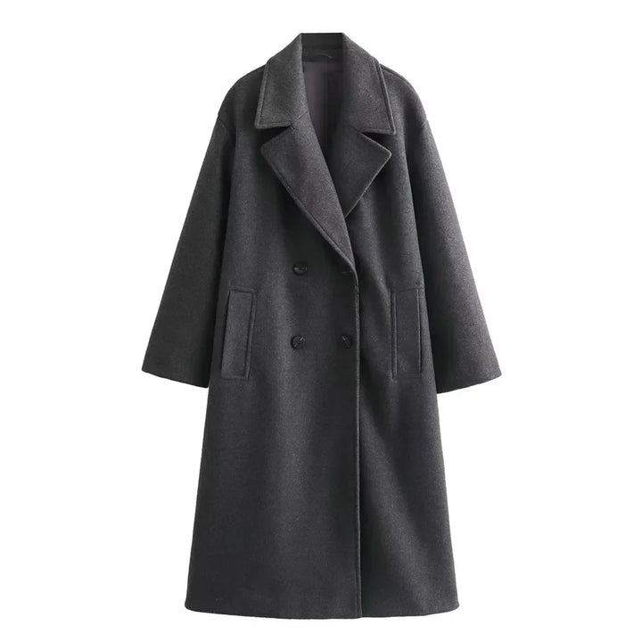 Drune | Eleganter langer Wintermantel für Damen