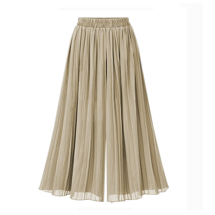 Drune | Damenhose Mit Weitem Bein Und Mesh Detail