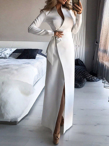Drune | Maxikleid in Wickeloptik