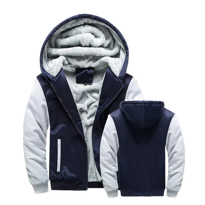 Drune | fleecejacke mit kapuze und reißverschluss