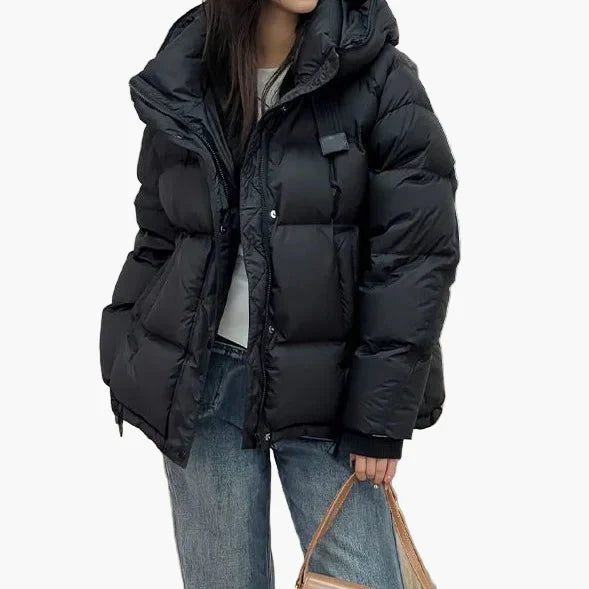Drune | Winter Steppjacke mit Kapuze - Modische Outdoorjacke, Freizeit & Alltag
