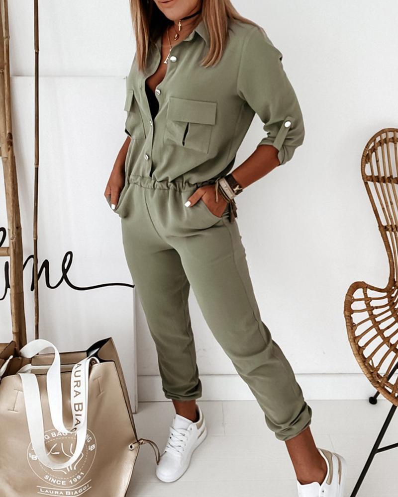 Drune | Elegante Langärmelige Jumpsuit für Frauen