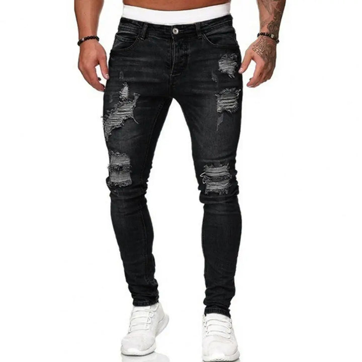 Drune | Zerrissene Denim-Jeans für Männer