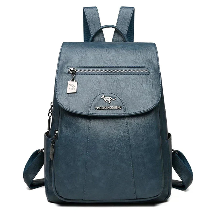 Drune | Großer Leder Rucksack mit DiDrunestahlschutz für Damen