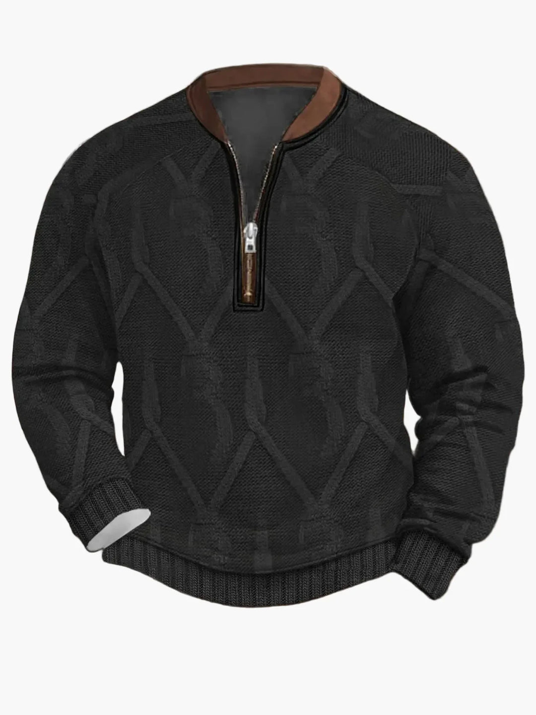 Drune | Strickpullover mit Reißverschluss - Moderner Freizeit-Look für Herbst und Frühling