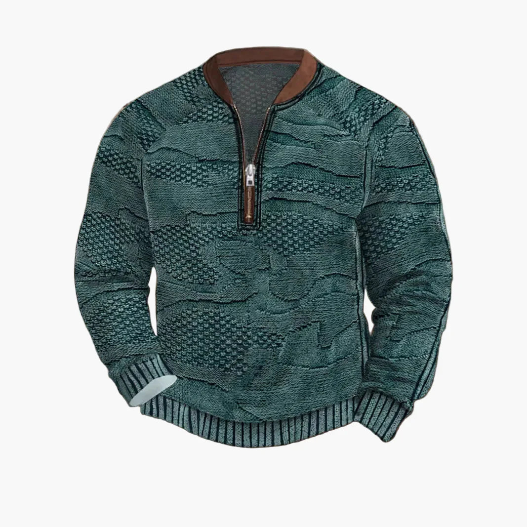 Drune | Strickpullover mit Reißverschluss - Moderner Freizeit-Look für Herbst und Frühling