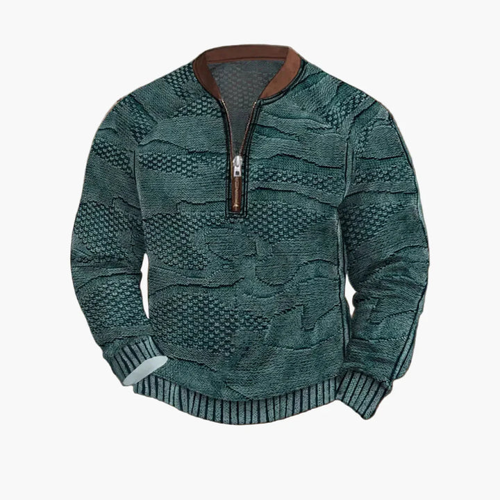 Drune | Strickpullover mit Reißverschluss - Moderner Freizeit-Look für Herbst und Frühling