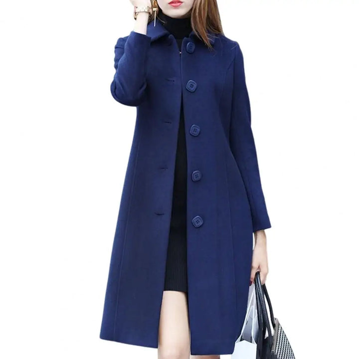 Drune | Damen Lange Wollmantel Elegant & Warm Winteroberbekleidung