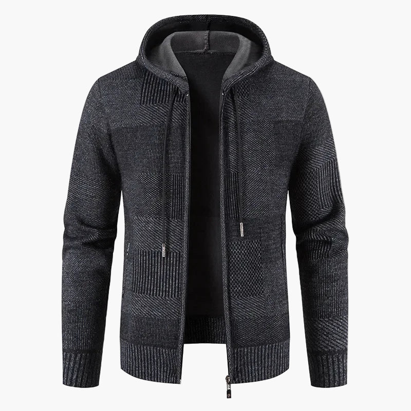 Drune | Strickjacke mit Kapuze - Modische Winterjacke für Alltag und Freizeit