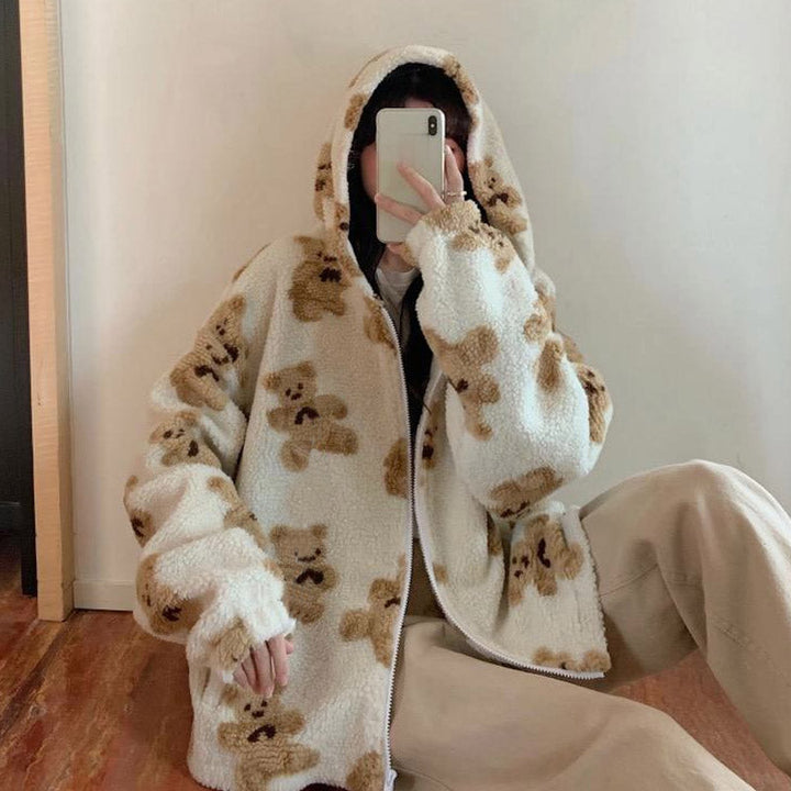 Drune | Damenjacke mit Bärenmuster