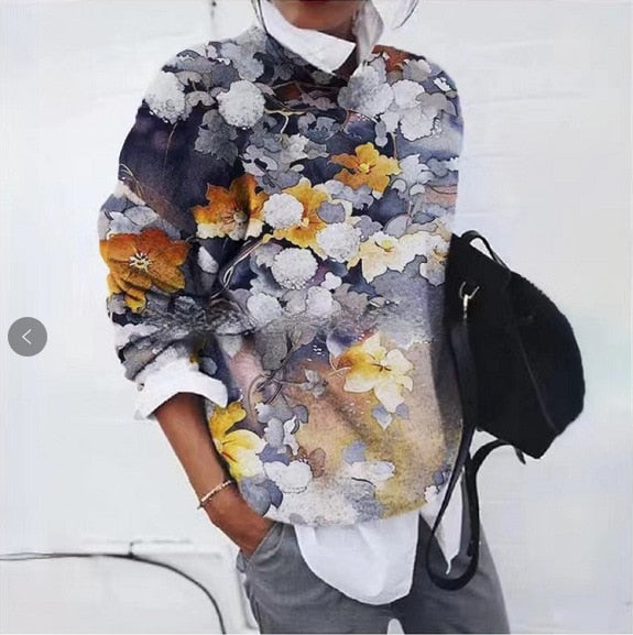 Drune | Modischer Floral Pullover