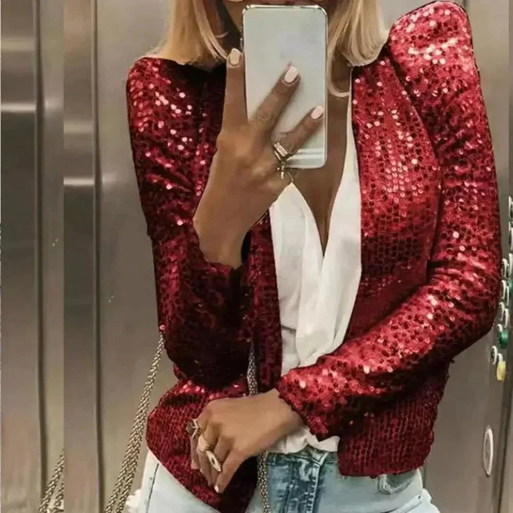 Drune | Eleganter Pailletten-Blazer