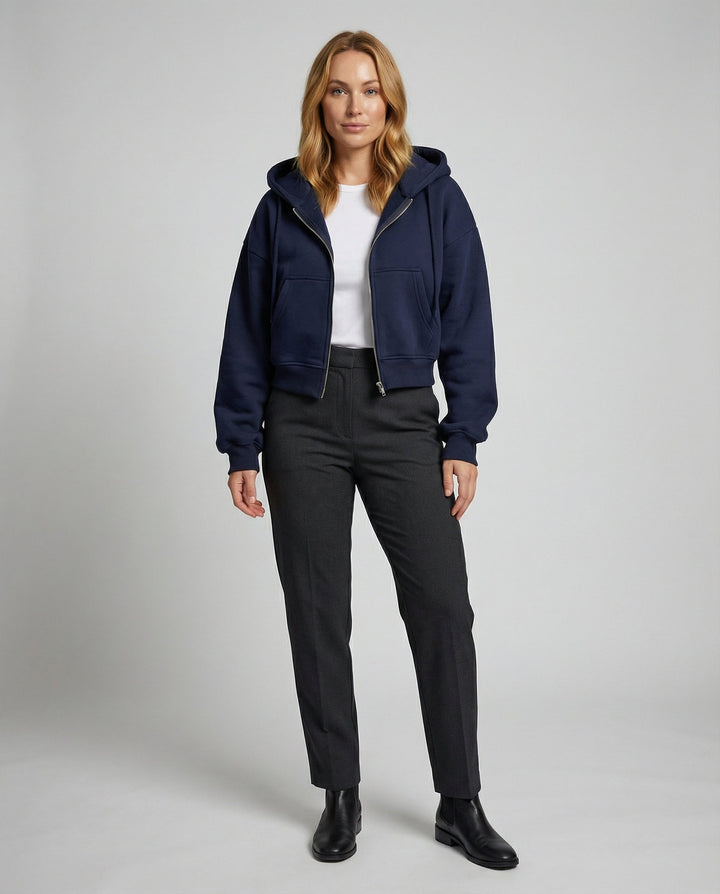 Oversize Sweatshirt Reißverschluss | Drune
