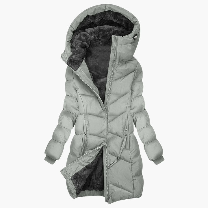 Drune | Wintermantel Lang Steppjacke mit Kapuze - Winddichter, Warmer Outdoor Parka