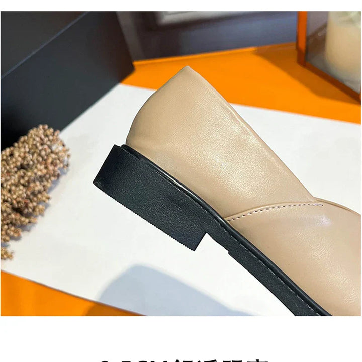 Drune | Niedrige Absätze Mary Jane Schuhe mit Quadratzehen und Frühlingsdesign