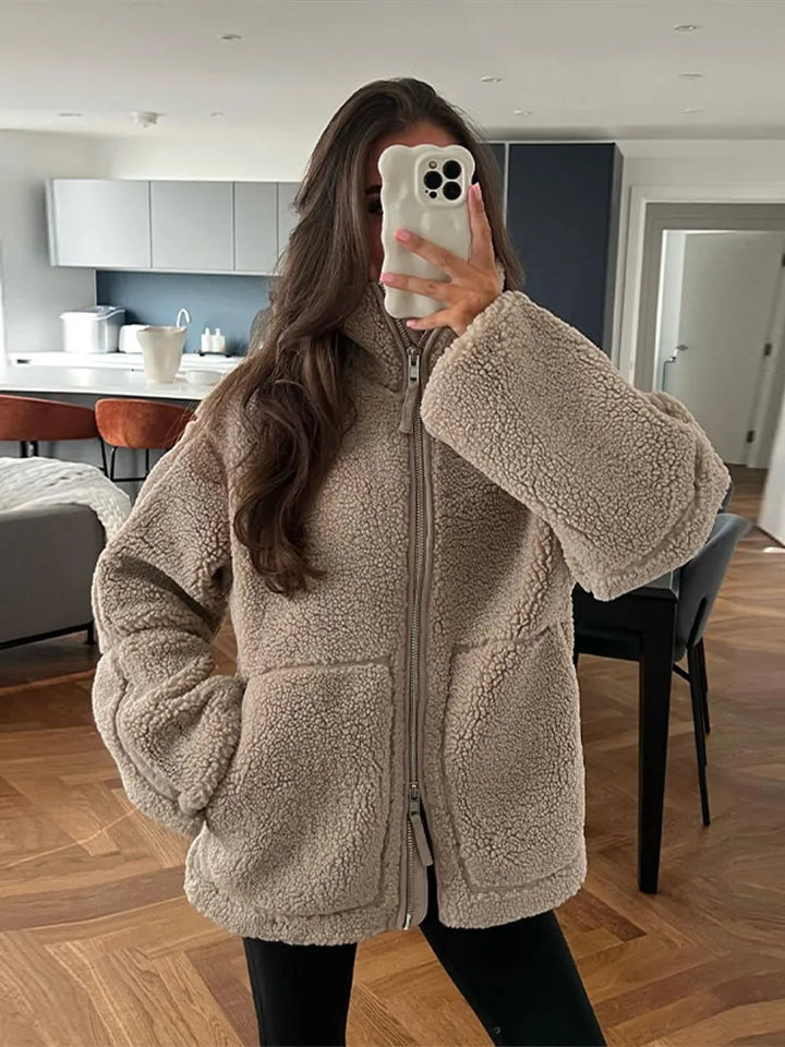 Drune | Warme Teddyjacke