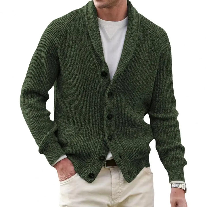 Drune | Strickjacke mit Knöpfen Wollmischung Klassisch und Komfortabel
