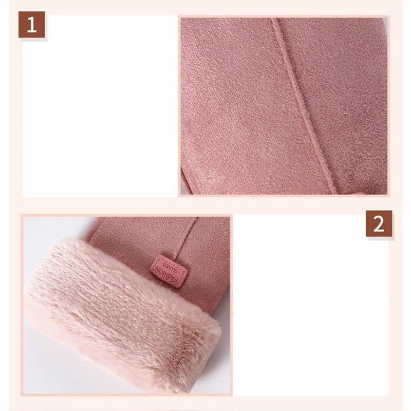 Drune - Schicke und Stilvolle Winter Furry Handschuhe für Frauen