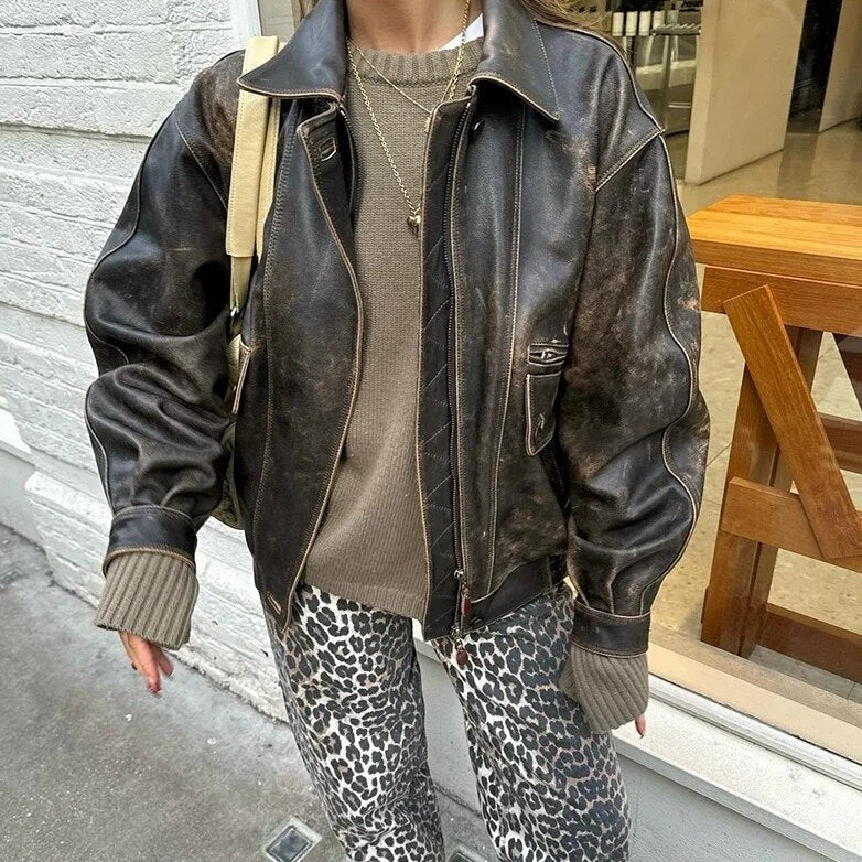 Drune | Leopardenmuster Schicke Jeans