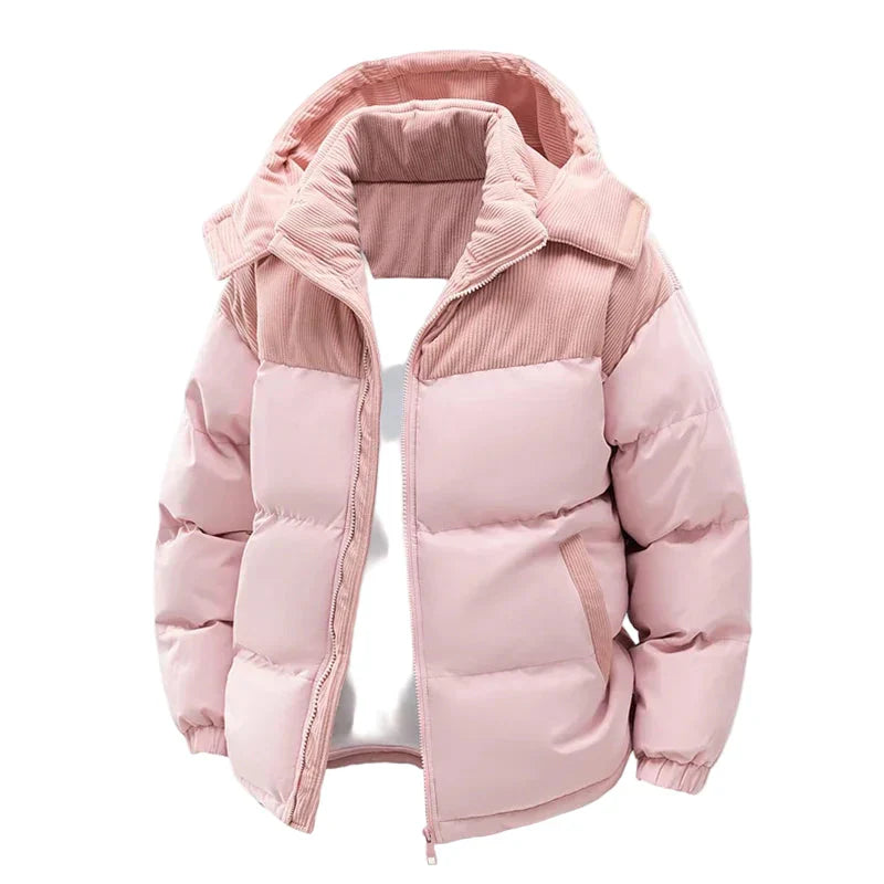 Drune | Winter Steppjacke mit Kapuze - Modische Outdoorjacke für kalte Tage