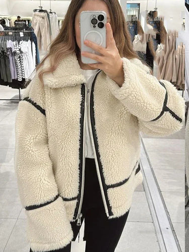 Drune | Lässiger Lambswool Mantel