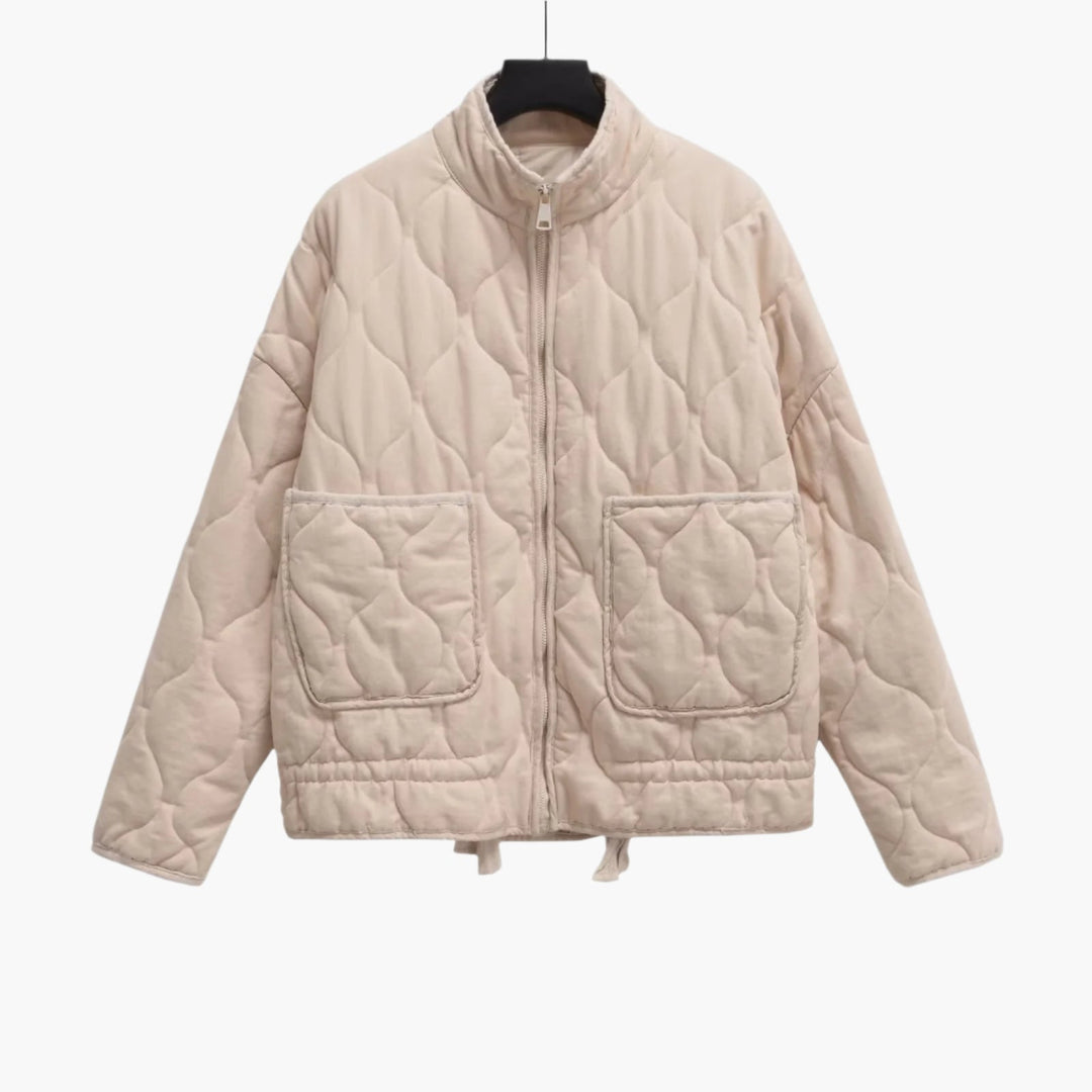 Drune | Oversize Steppjacke mit Taschen und Reißverschluss - Modische Winterjacke 2024