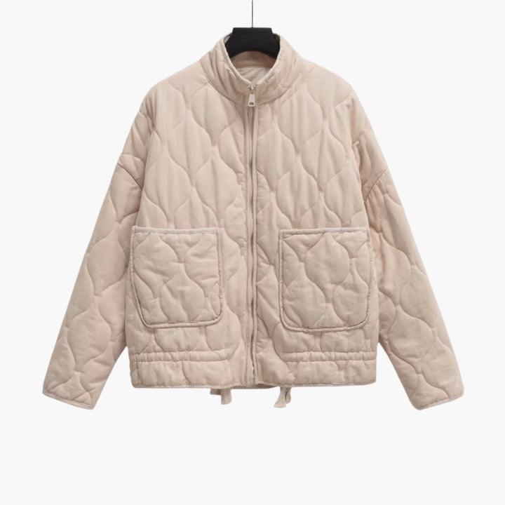 Drune | Oversize Steppjacke mit Taschen und Reißverschluss - Modische Winterjacke 2024