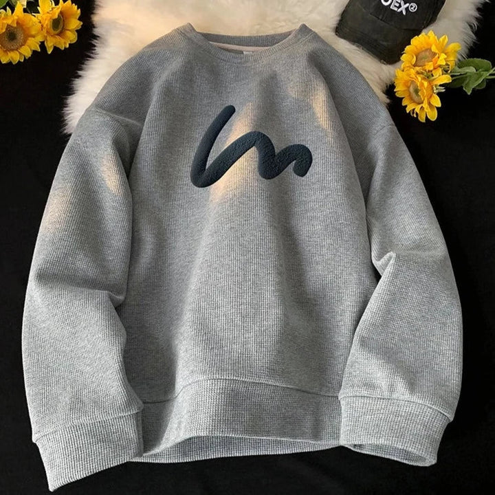 Drune | Männer Wellenmuster Pullover