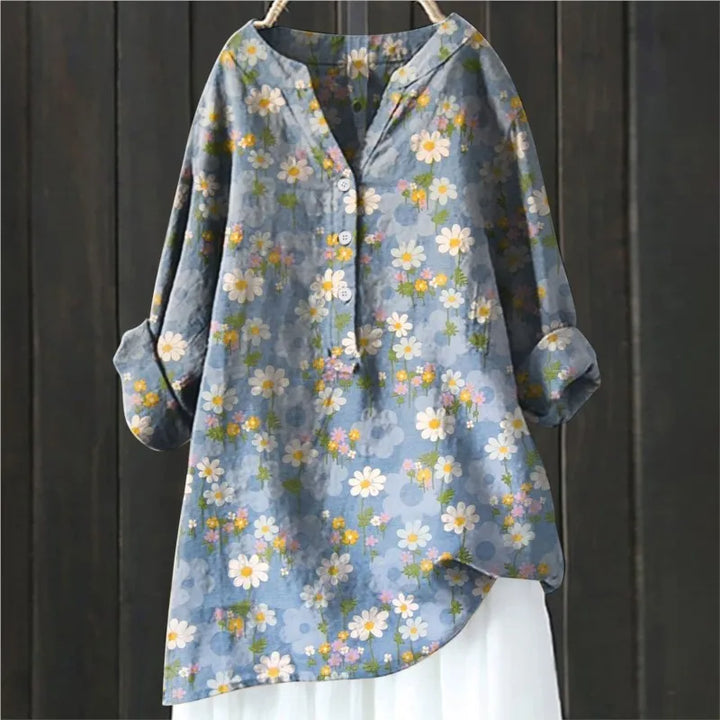 Bluse mit Blumendruck