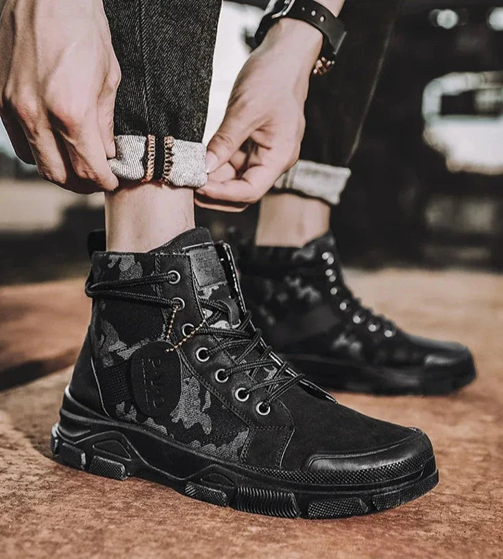 Drune | Outdoor Stiefel Mit Tarnmuster Für Herren