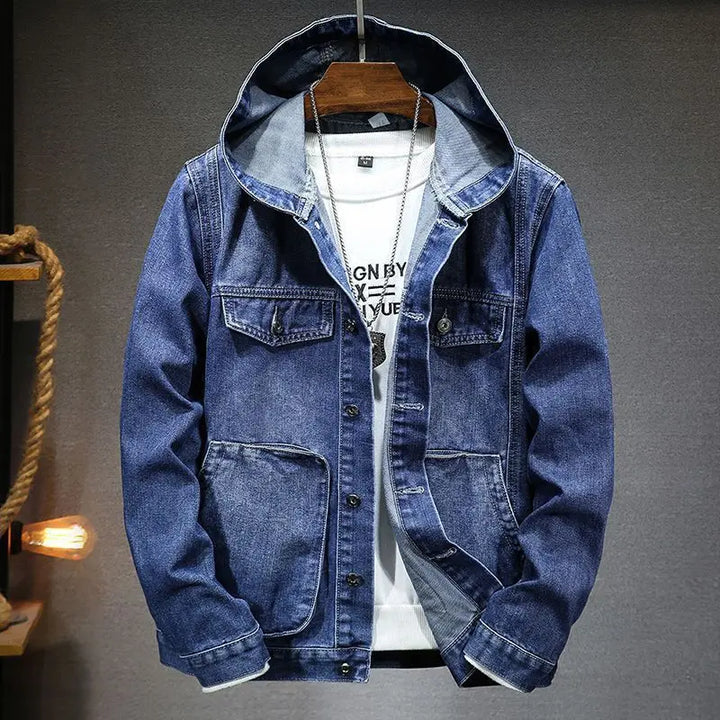 Drune | Kapuzen Denimjacke