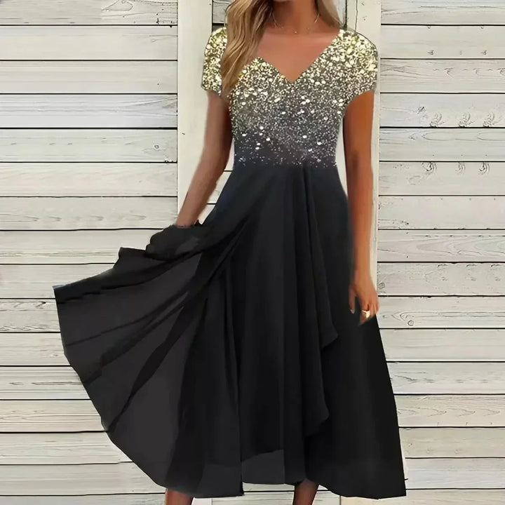 Drune | Damen Chiffonkleid