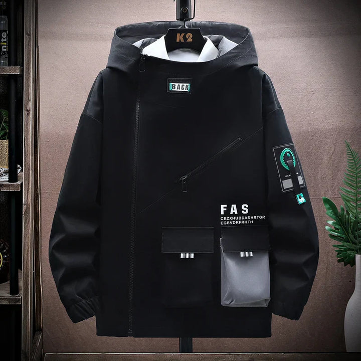 Drune | Kapuzenjacke - Lockere Passform - Wasserabweisend - Mehrere Taschen - Street Style