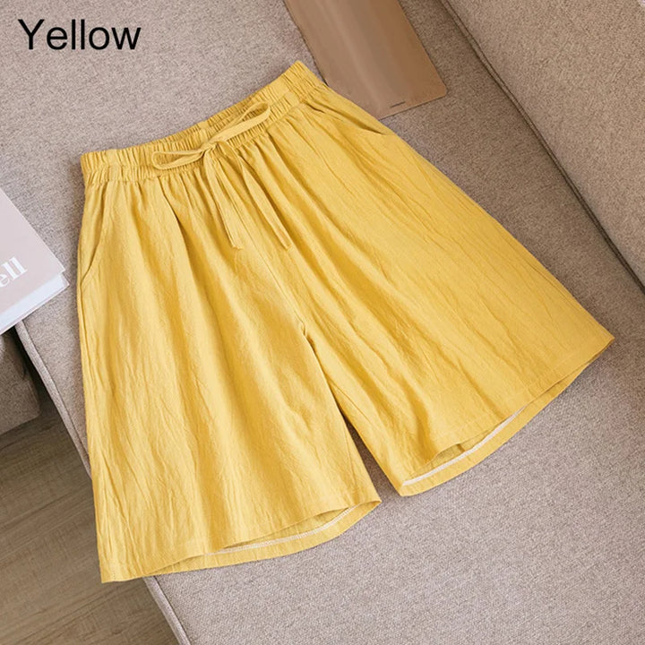 Drune | Baumwoll-Knie-Lange Shorts