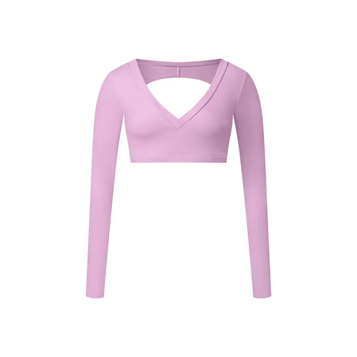Drune | Sporttop mit langen Ärmeln und V-Ausschnitt für Damen