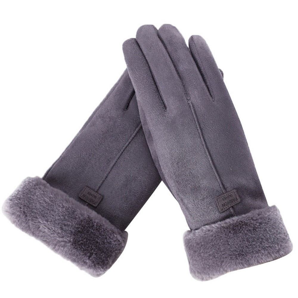 Drune - Schicke und Stilvolle Winter Furry Handschuhe für Frauen