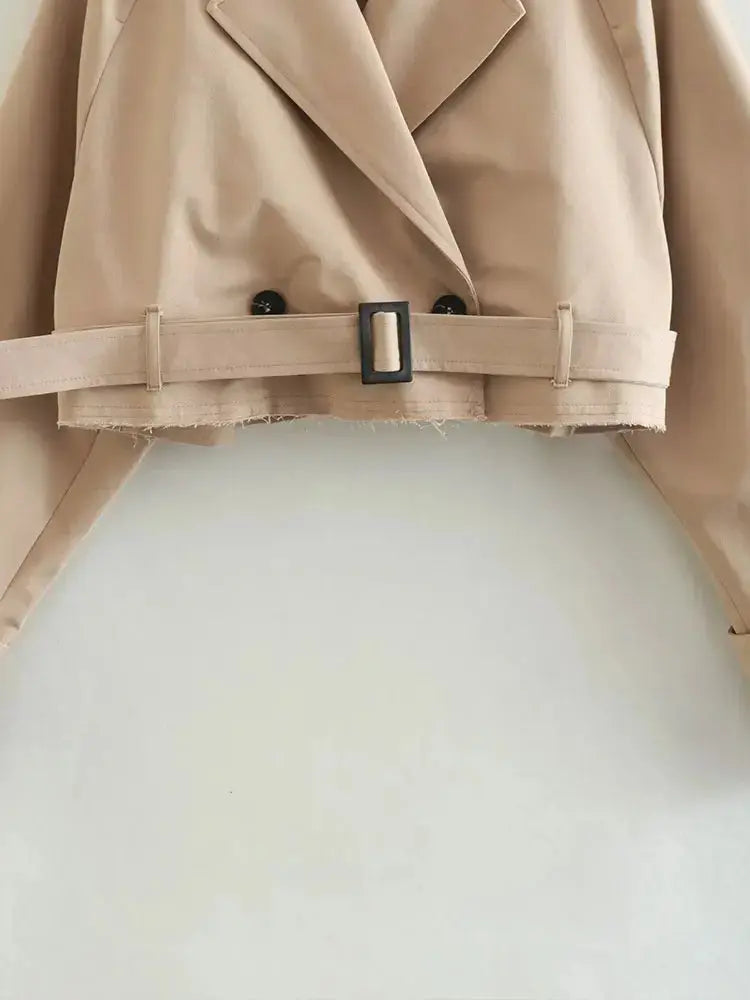 Drune | Gekürzter Trenchcoat