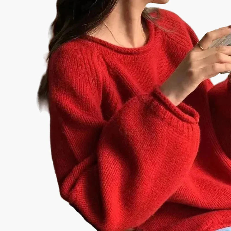 Drune | Pullover im französischen Stil - Lockerer Strickpullover für Alltag & Freizeit