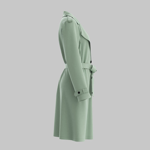 Drune | Klassischer Trenchcoat mit Gürtel