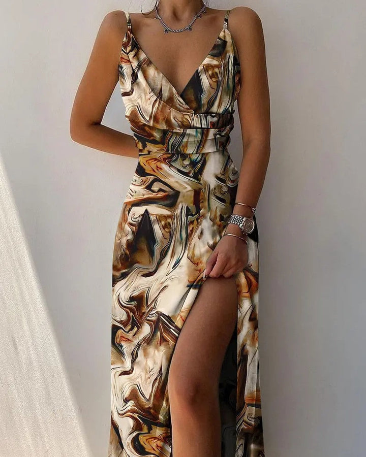 Drune | Kleid Mit Langem Schlitz Für Frauen